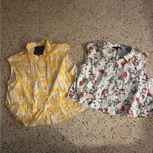 Bundle Marc Fischer sleeveless button down tops large